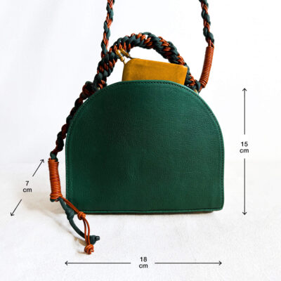 Woven shoulder strap bag