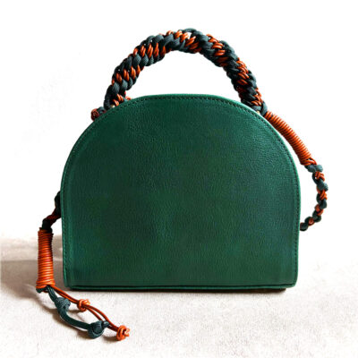 Woven shoulder strap bag