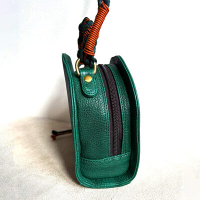 Woven shoulder strap bag
