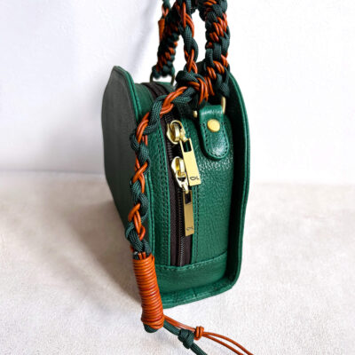 Woven shoulder strap bag