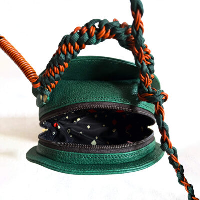 Woven shoulder strap bag