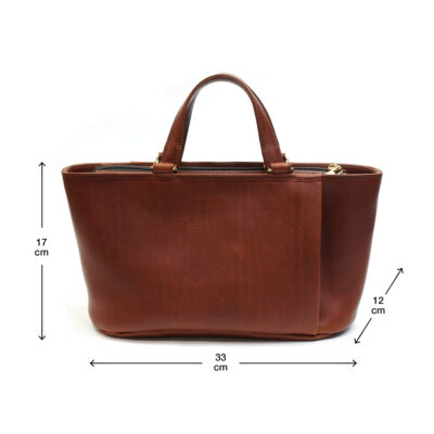 Tote bag with a concealed zipper